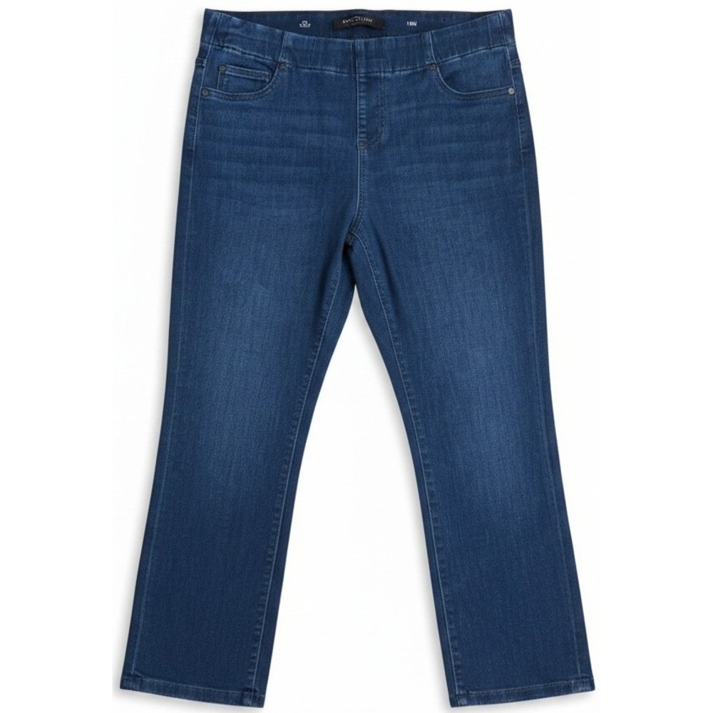 Liverpool Los Angeles The Crop Womens 14W Pull On Stretch Jeans Elastic Waist